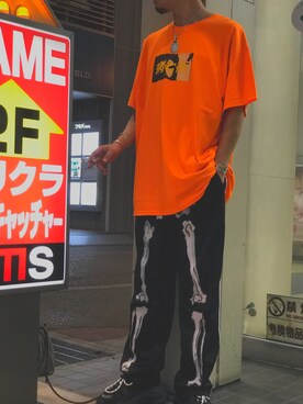 「LONELY/論理（ロンリー）のアイテム（パンツ）」を使った、Kouki さん（メンズ・169cm）の夏コーディネート