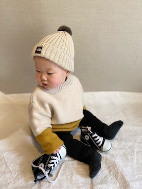 ニット セーターを使った ベビーコーデ の人気ファッションコーディネート Wear