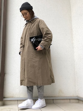 「春コート」｜mmmkmrさん（レディース・160cm）の冬コーディネート