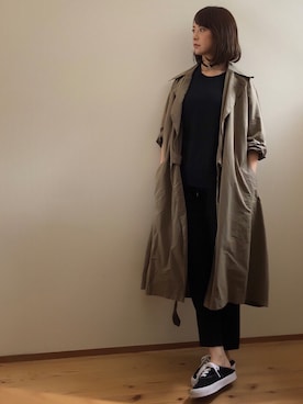 「VANS AUTHENTIC」｜mmmkmrさん（レディース・160cm）の秋コーディネート