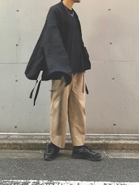 「SASQUATCHfabrix.（サスクワァッチファブリックス）のアイテム」を使った、Mizukiさん（メンズ・169cm・20代）の冬コーディネート