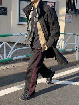 「SASQUATCHfabrix.（サスクワァッチファブリックス）のアイテム」を使った、Mizukiさん（メンズ・169cm・20代）の冬コーディネート