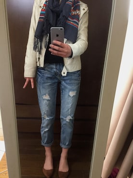 「Apple（-）のアイテム（雑貨/ホビー）」を使った、帆香さん（レディース・161cm）の春コーディネート