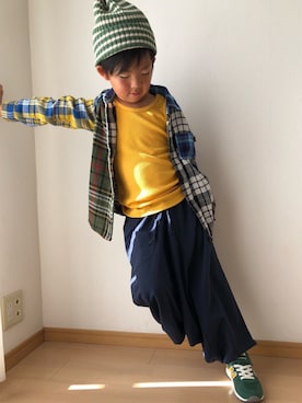 「しまむら（シマムラ）のアイテム」を使った、ネモネモさん（キッズ・120cm）の冬コーディネート