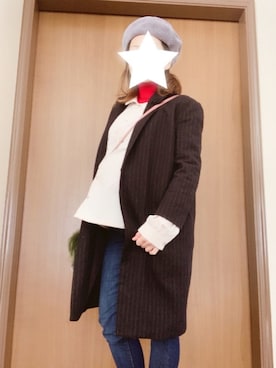 「osharewalker（オシャレウォーカー）のアイテム（シャツ/ブラウス）」を使った、ますちかさん（レディース・154cm）の冬コーディネート