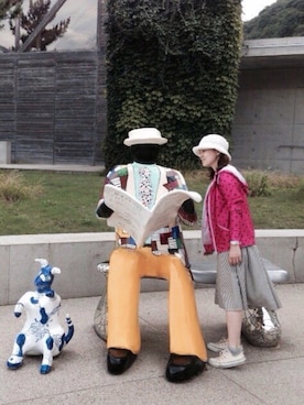 「ARROW（アロー）のアイテム（スカート）」を使った、ますちかさん（レディース・154cm）の夏コーディネート