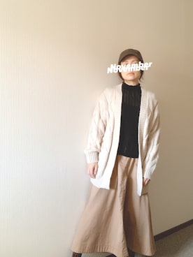 ますちかさん（レディース・154cm）の秋コーディネート