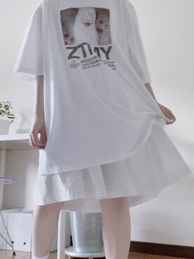 fuyuさんの「WOMEN タックフレアスカート」を使ったコーディネート