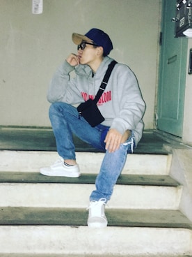 「アイテム（シューズ）」を使った、マサトさん（メンズ・174cm・10代）の秋コーディネート