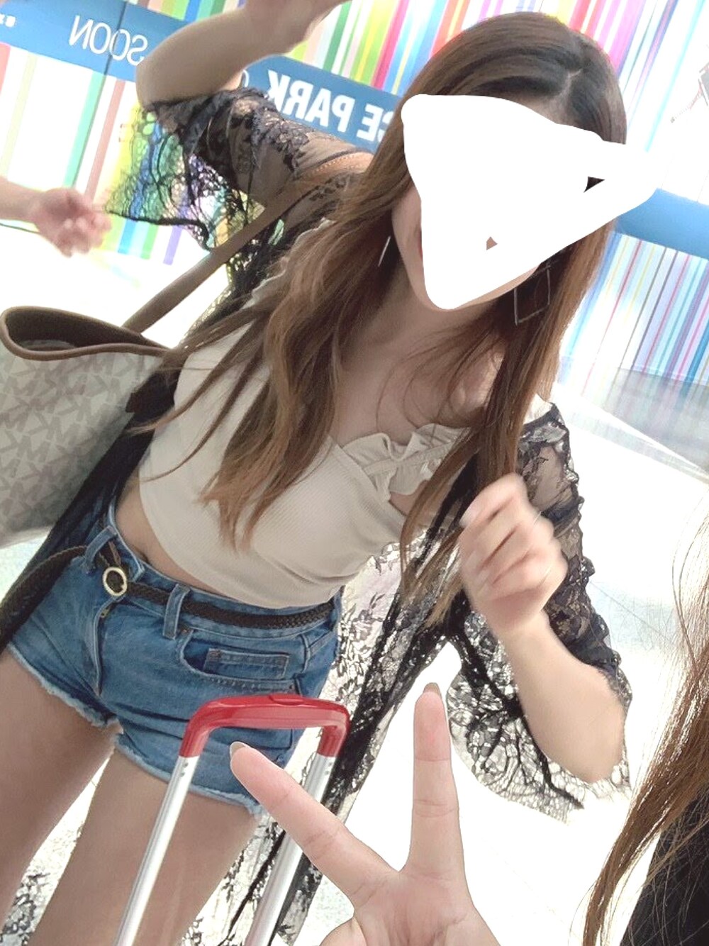 「ZARAのアイテム（トップス、ベージュ系）」を使った、...piさん（レディース・157cm）の夏コーディネートの1枚目の写真