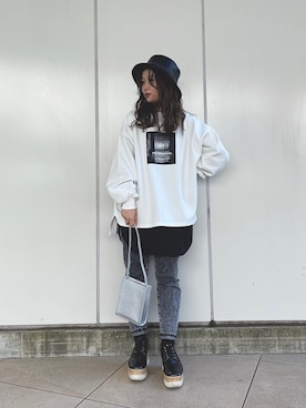 「OZOC（オゾック）のアイテム（その他シューズ）」を使った、emiri0712さん（レディース・147cm）の冬コーディネート