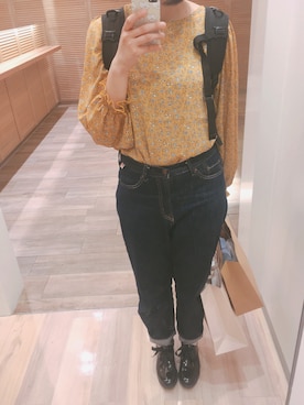 「coen」｜「アイテム（その他シューズ）」を使った、小野さん（レディース・158cm）の春コーディネート