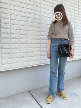 「ユニクロ」｜「アイテム（サンダル）」を使った、Yuikaさん（レディース・158cm）の春コーディネート