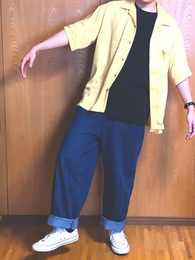 「ダニエルウェリントン」｜「アイテム（ジャケット/アウター）」を使った、Rｸﾝさん（メンズ・172cm）の夏コーディネート