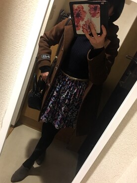 「URBAN RESEARCH（アーバンリサーチ）のアイテム（ダッフルコート）」を使った、さかなまきさん（レディース・160cm）の冬コーディネート