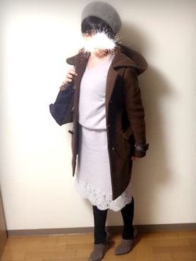 「URBAN RESEARCH（アーバンリサーチ）のアイテム（ダッフルコート）」を使った、さかなまきさん（レディース・160cm）の春コーディネート