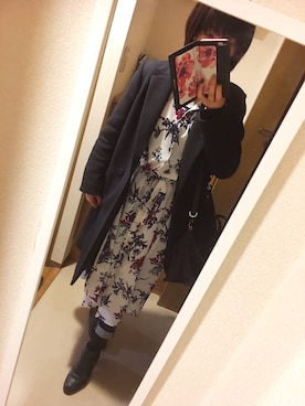 「JEANASIS（ジーナシス）のシャツワンピース/743980 （ワンピース）」を使った、さかなまきさん（レディース・160cm）の春コーディネート