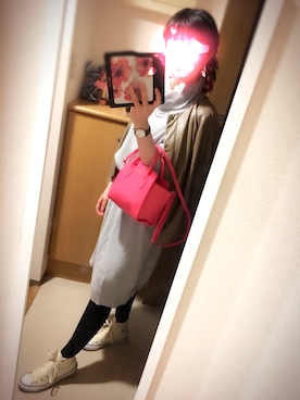 「Banner Barrett（バナーバレット）のアイテム（ノーカラージャケット）」を使った、さかなまきさん（レディース・160cm）の春コーディネート