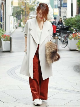 masu*さん(レディース・160cm)の冬コーディネート