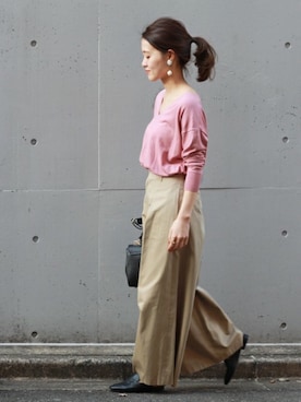 「STILMODA（スティルモーダ）のアイテム」を使った、masu*さん（レディース・160cm）の春コーディネート