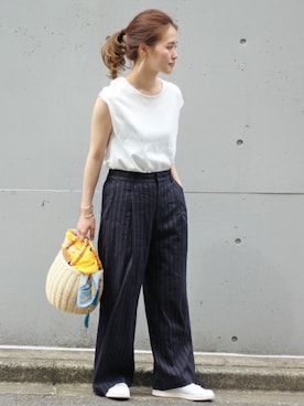 「relume」｜masu*さん（レディース・160cm）の夏コーディネート