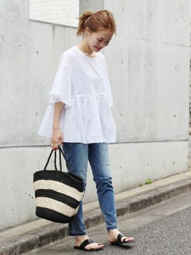 「relume」｜masu*さん（レディース・160cm）の夏コーディネート