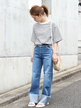 「relume」｜masu*さん（レディース・160cm）の夏コーディネート