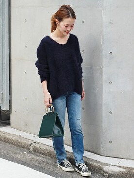 「STEPHEN（ステファン）のアイテム」を使った、masu*さん（レディース・160cm）の秋コーディネート