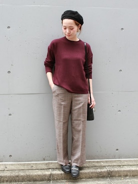 「STILMODA（スティルモーダ）のアイテム」を使った、masu*さん（レディース・160cm）の秋コーディネート