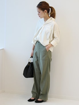 「POPCORN（ポップコーン）のアイテム」を使った、masu*さん（レディース・160cm）の秋コーディネート