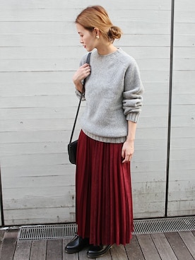 「INVERALLAN（インバーアラン）のアイテム」を使った、masu*さん（レディース・160cm）の秋コーディネート