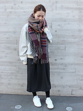 「soil（ソイル）のアイテム」を使った、masu*さん（レディース・160cm）の冬コーディネート