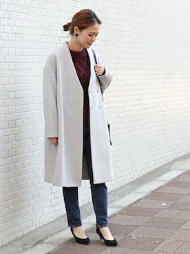 masu*さん（レディース・160cm）の冬コーディネート