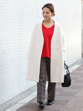 masu*さん（レディース・160cm）の冬コーディネート