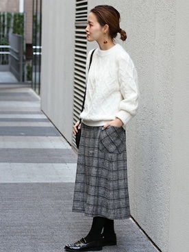 masu*さん（レディース・160cm）の冬コーディネート