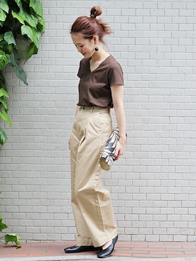 「Banago（バナゴ）のアイテム」を使った、masu*さん（レディース・160cm）の春コーディネート