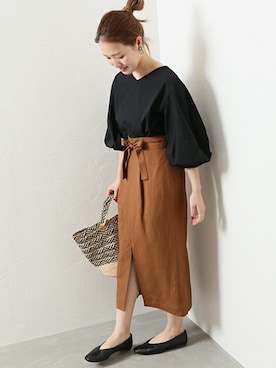 「CATERINA BERTINI（カテリーナベルティーニ）のアイテム」を使った、masu*さん（レディース・160cm）の春コーディネート