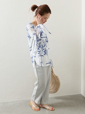 「NICOLAS LAINAS（ニコラスライナス）のアイテム」を使った、masu*さん（レディース・160cm）の春コーディネート