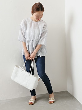 「eness（エネス）のアイテム」を使った、masu*さん（レディース・160cm）の春コーディネート