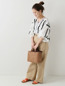 「GAIMO（ガイモ）のアイテム」を使った、masu*さん（レディース・160cm）の夏コーディネート