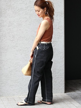 「NICOLAS LAINAS（ニコラスライナス）のアイテム」を使った、masu*さん（レディース・160cm）の夏コーディネート