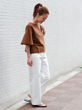 「NICOLAS LAINAS（ニコラスライナス）のアイテム」を使った、masu*さん（レディース・160cm）の夏コーディネート