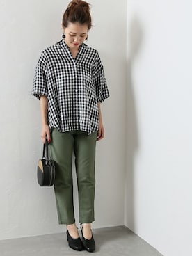 「MARCOMONDE（マルコモンド）のアイテム」を使った、masu*さん（レディース・160cm）の夏コーディネート