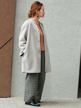 「JOURNAL STANDARD relume（ジャーナルスタンダード　レリューム）のアイテム（ムートンコート）」を使った、masu*さん（レディース・160cm）の秋コーディネート