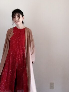 「アイテム（ワンピース/ドレス）」を使った、あやこさん（レディース・152cm・40代）の春コーディネート