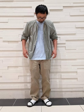 「coen（コーエン）のアイテム（その他アウター）」を使った、ナカノさん（メンズ・168cm）の春コーディネート