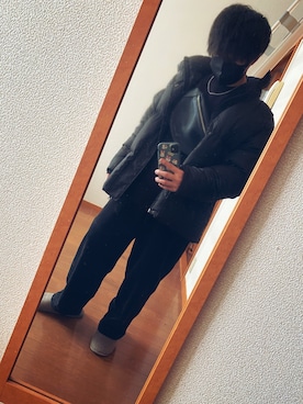 「LILL（リル）のアイテム（ダウンジャケット/コート）」を使った、んぐ。さん（メンズ・162cm）の秋コーディネート