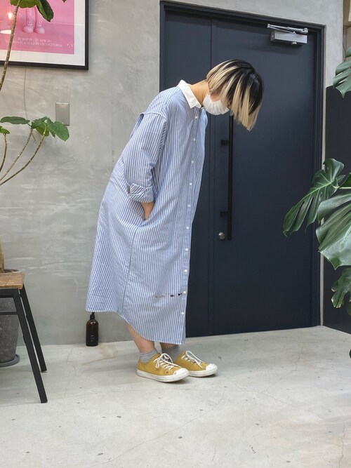 Takapi 無印良品の服 無印良品のシャツワンピースを使ったコーディネート Wear
