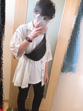 「リドム」｜「アイテム（アナログ腕時計）」を使った、りょすけさん（メンズ・163cm）の春コーディネート