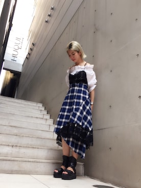 「stud.（スタッド）のアイテム」を使った、なべさん（レディース・161cm）の夏コーディネート